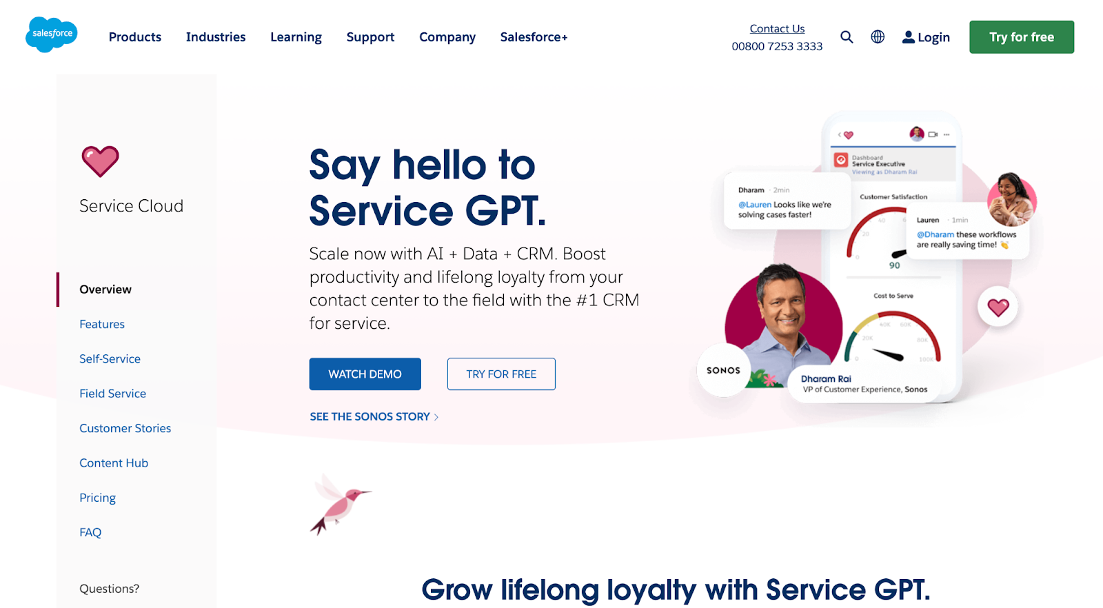 Salesforce Service Cloud 主页