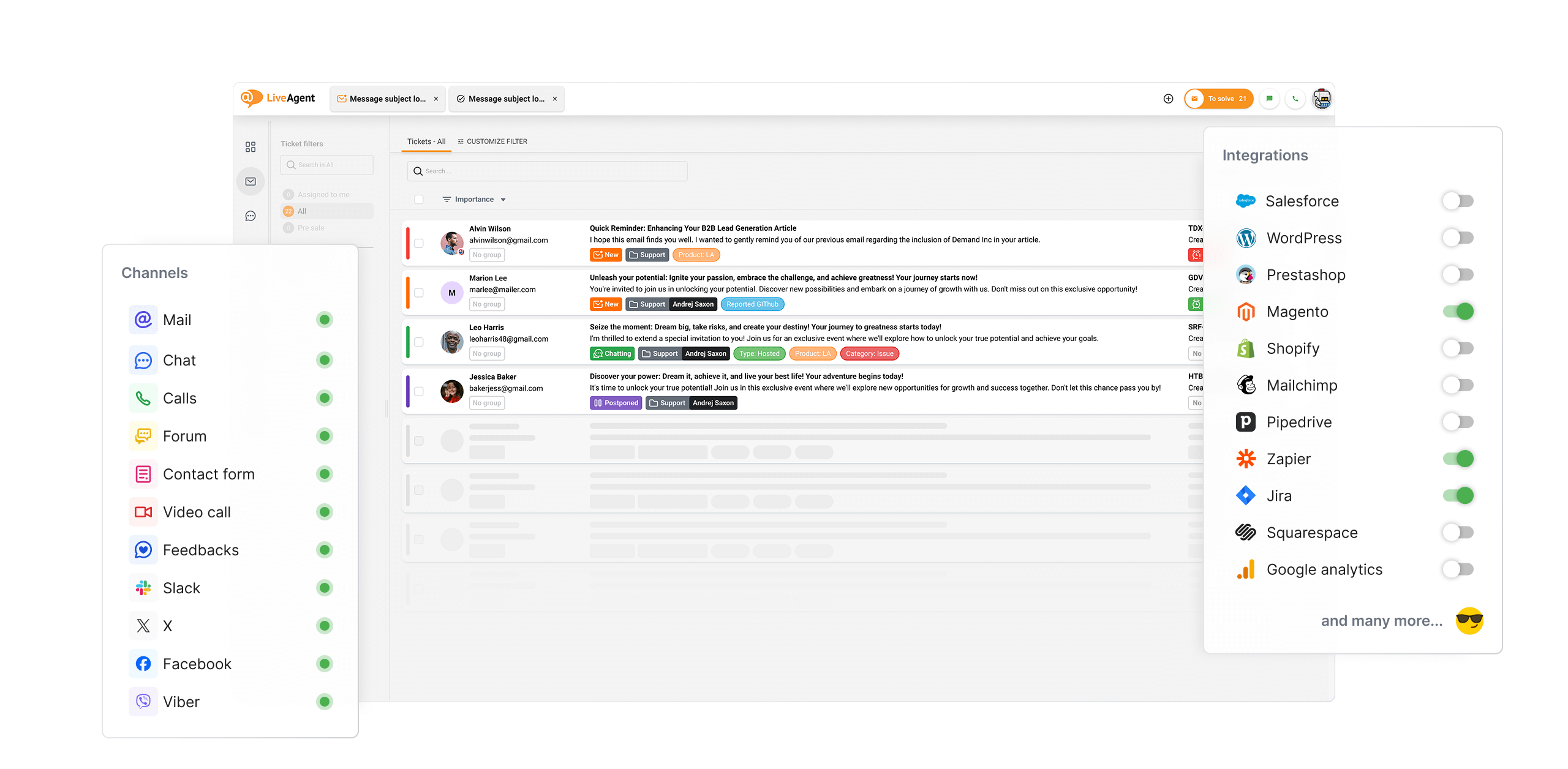 在所有渠道上与您的客户联系
