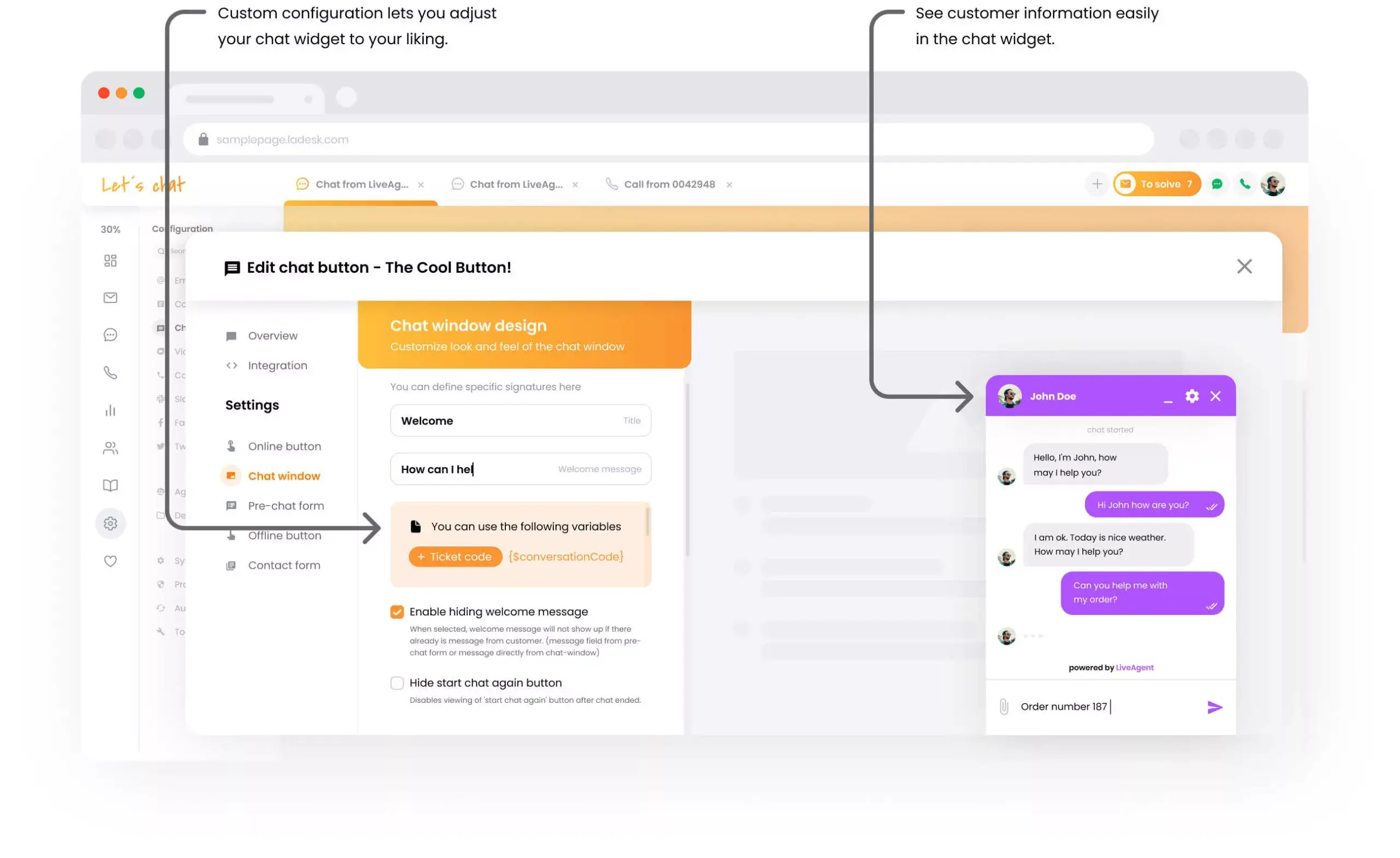 自定义聊天窗口