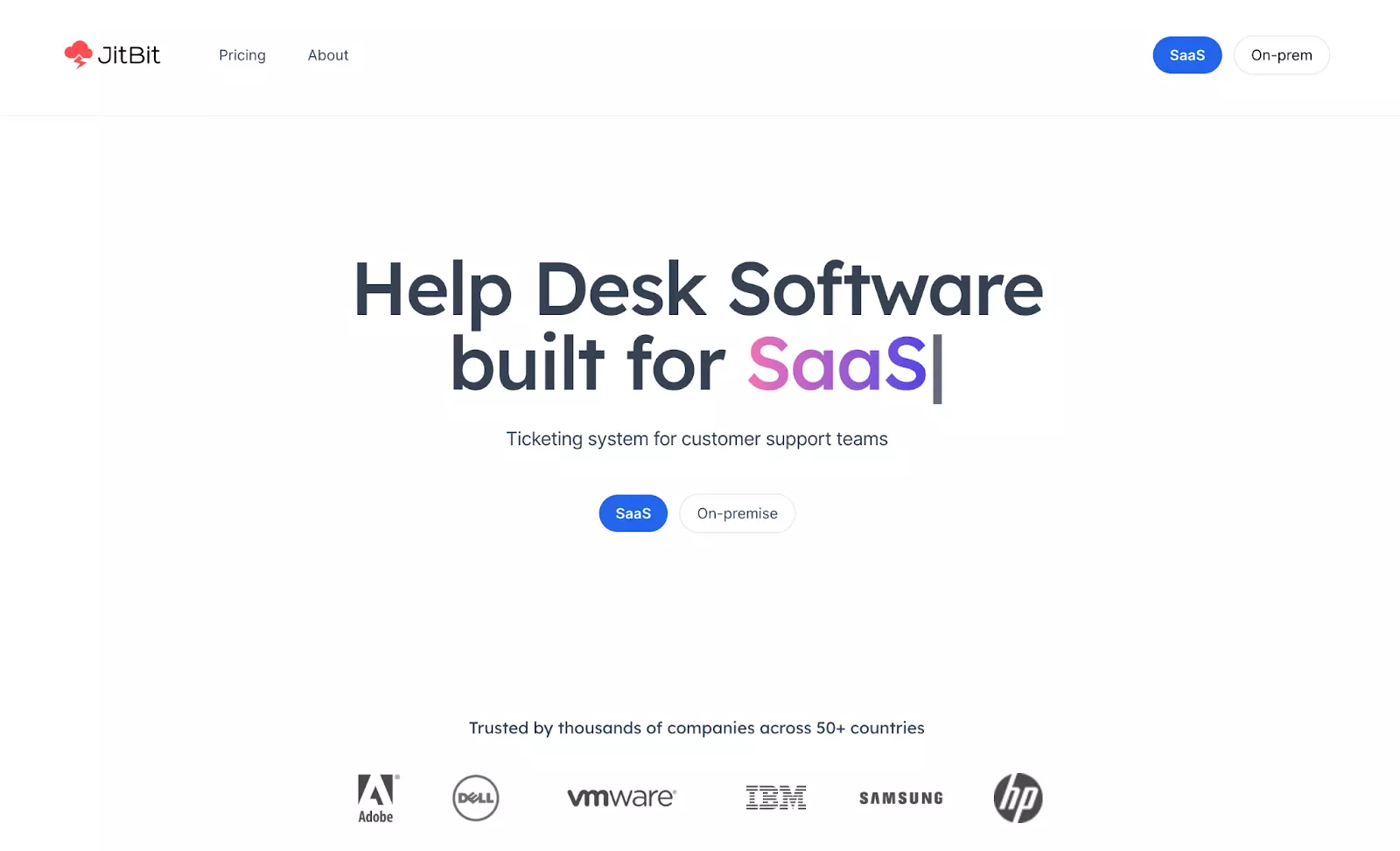 Jitbit工单软件首页