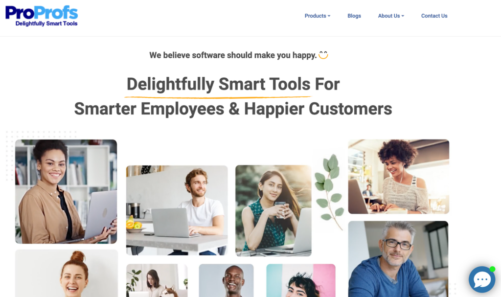 ProProfs知识库软件首页