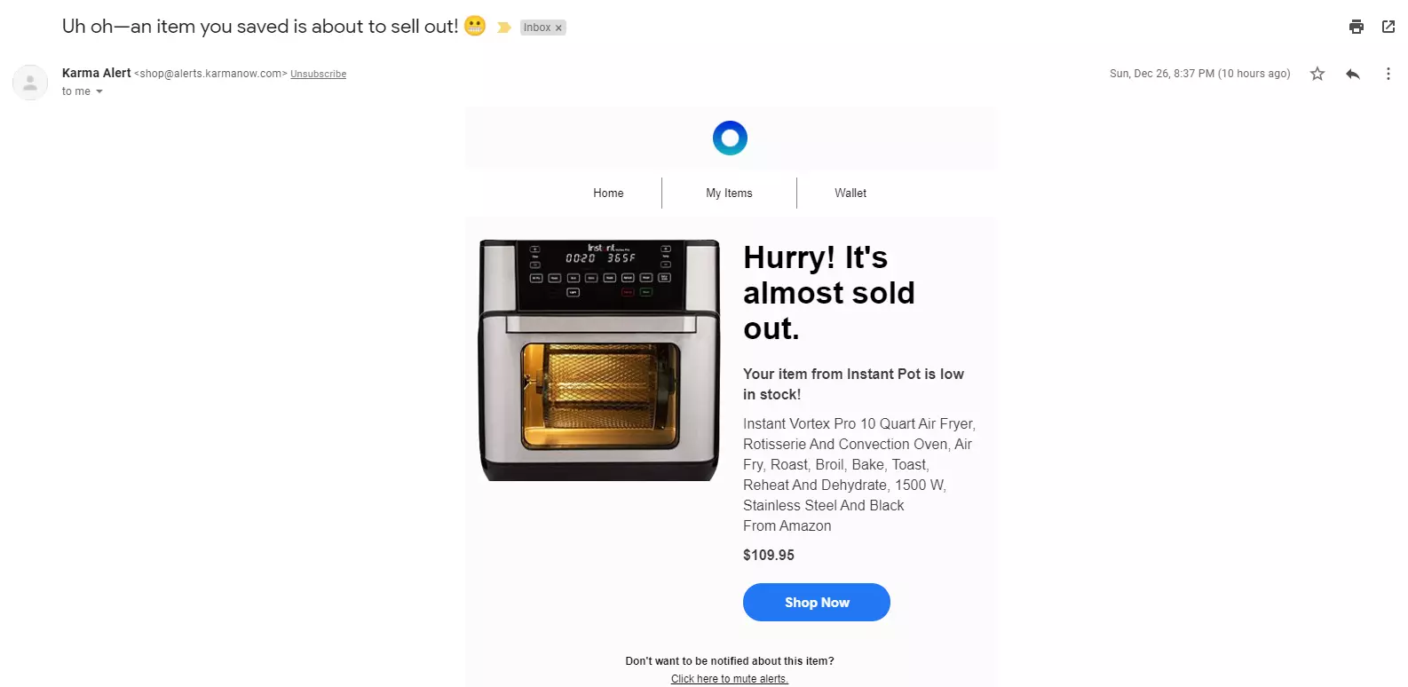 Karmanow last chance email