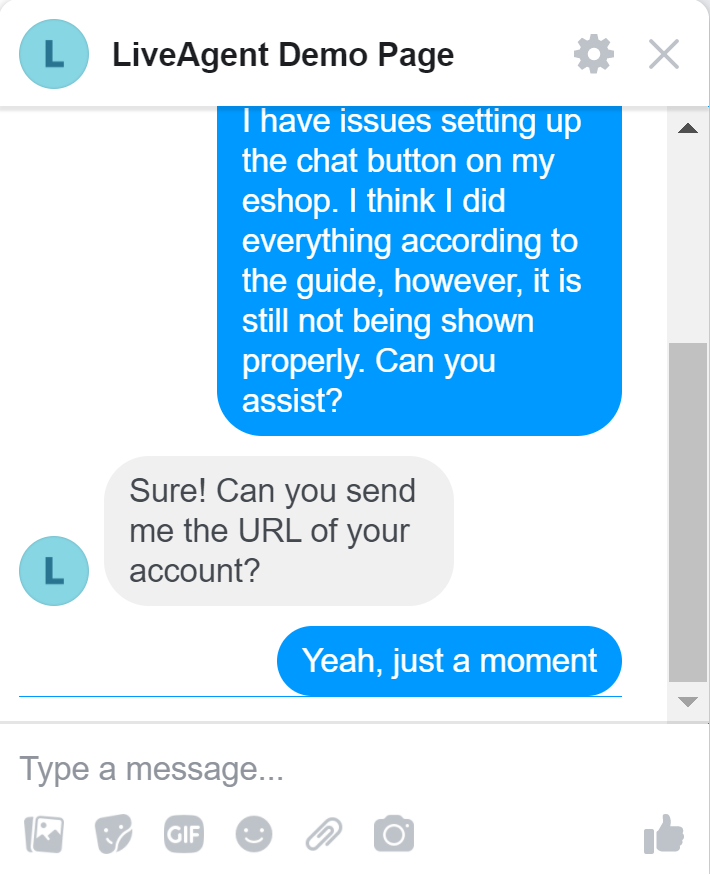LiveAgent 演示页面桌面答案
