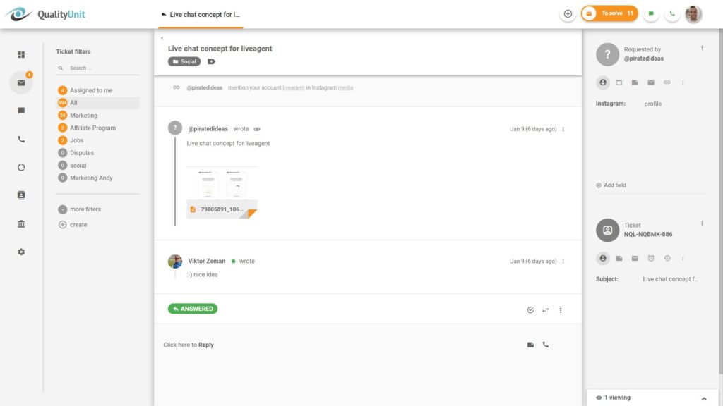 Instagram 投诉管理