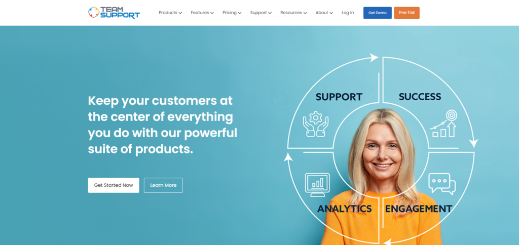 TeamSupport homepage