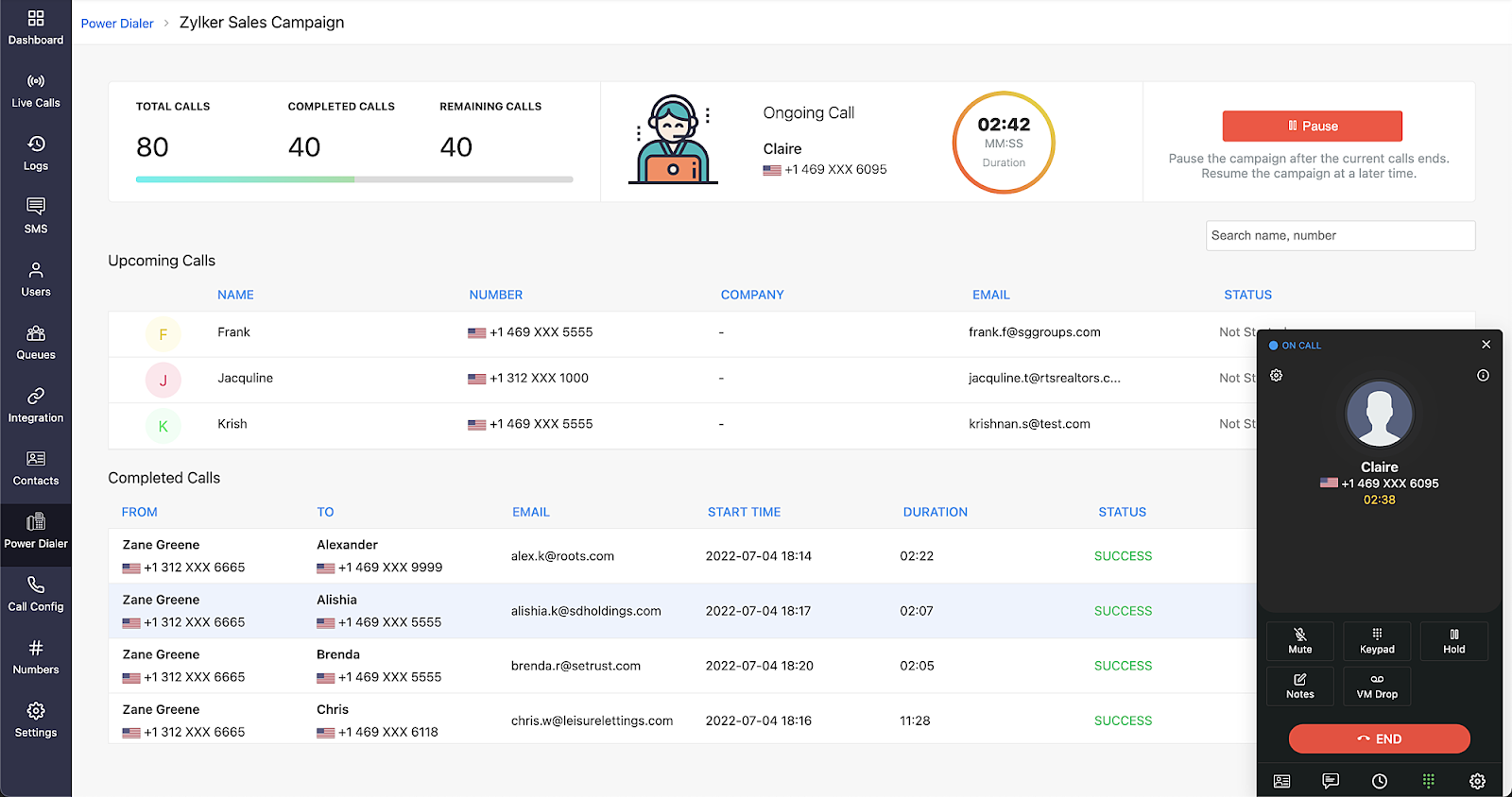 Zoho Desk user interface